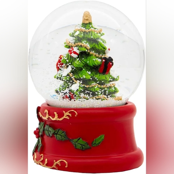 Kurt Adler 100MM Musical Christmas Tree Water Globe - Picture 2 of 6